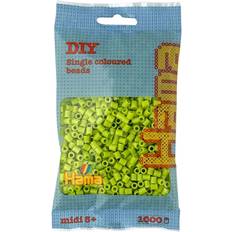 Hama Midi, perler, 1.000 stk. lime 104 [Levering: 1-2 dage]
