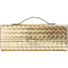 River Island Woven Clutch Bag - Gold