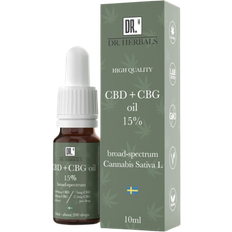 Flytande CBD-oljor DR. Herbals CBD + CBG Olja 15% 10ml