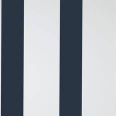 Dunelm Stripe Navy Wallpaper Navy