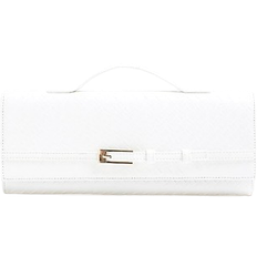 River Island Woven Clutch Bag - White