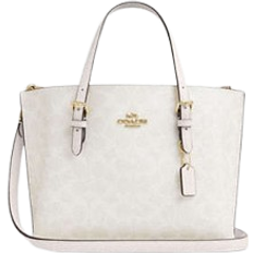 Coach Mollie Tote Bag 25 In Signature Canvas - White