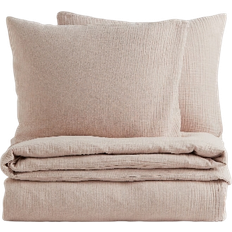 H&M Muslin Double/King Set Duvet Cover Beige (200x200cm)