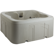 Heater Hot Tubs LifeSmart Hot Tub LS100 Taupe 4 Play Square Spa with