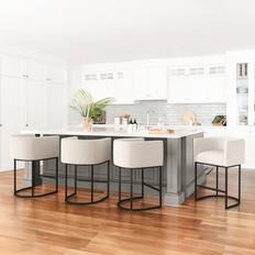 Wade Logan Wade Logan 27 Inch H Counter Height Bar Stools Seating Stool 33.5" 4pcs