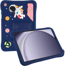 INCOVER Samsung Galaxy Tab A9+ Plus Barnskal med Stativfunktion & Cartoon Mörkblå