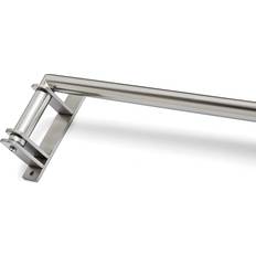 Plastic Curtain Rods Dunelm Trinity Metal Door Curtain Pole Silver 110cm