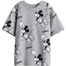 Disney Tops H&M Gutt T-shirt med trykk - Grå