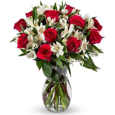 BENCHMARK BOUQUETS signature roses alstroemeria fresh cut