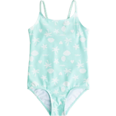 H&M Girls Green Patterned swimsuit 1½-2Y