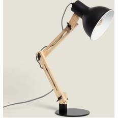 LEDKIA Schreibtischlampe Metall Gratoh Schwarz Tischlampe 33cm
