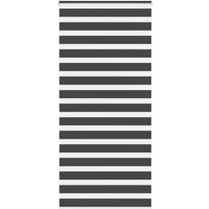 Tinta unita Tende a Pacchetto vidaXL Zebra Blind Black 110x230 cm Fabric Width 105.9 cm Polyester 110x230cm