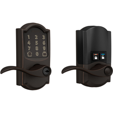 Schlage Encode Lever Camelot-Accent Aged Bronze Smart Lock Electronic Handle FE789WBVCAM716ACC