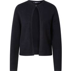 Gina Tricot One Button Knit Cardigan - Black