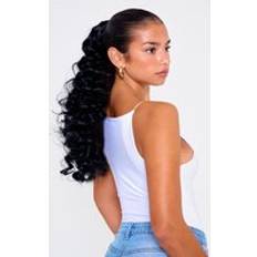 Lullabellz Midi Grande 20 Inch Curly Corkscrew Pony - Black