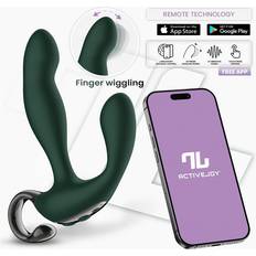 IntoYou App Series Prostate Massager with Finger Wiggling and App Green