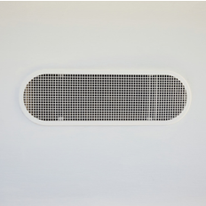 Gutter Master Flow White Undereave Soffit Vent 12-Inches x 4-Inches Plastic Soffit Vent EAP412W