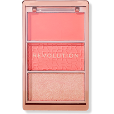 Revolution Beauty Blush Icon Palette Colorete en Crema en Polvo Compacto - Alta Pigmentación