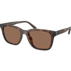 Coach Herre Solbriller Coach Textured Temple Square Sunglasses - Dark Tortoise