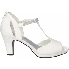 Easy Street Flash Dress Heel Sandals - White