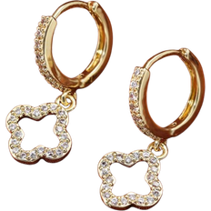 Shein Pair Of Fashionable DiamondStudded PlumShaped Ear Studs Suitable For European And American Styles And Daily Casual Wear Of Street Snapping Women All Y