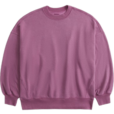 Abercrombie & Fitch Essential Oversized Sunday Crew - Purple Rose