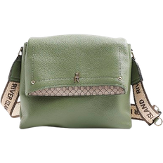 River Island Faux Leather Flap Over Cross Body Bag - Khaki