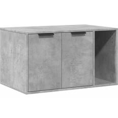 Cat in the box vidaXL Cat Litter Box Enclosure 80 x 50 x 45 cm - Grey