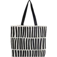 Shein Vacation Casual Style Strip Pattern Large Capacity Top Handle Tote Bag Beach BagPerfect For Daily Use Party Work University College Classroom