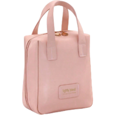 Shein pc High Quality Trendy Travel Large Capacity MultiPocket Cosmetic Bag PU Leather Waterproof Portable Toiletry Bag Perfect Makeup Storage Bag Perfect F
