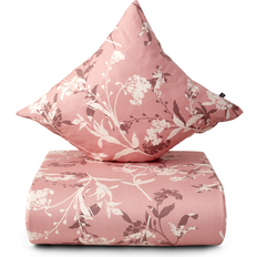 Nordisk tekstil Botanique Sengesæt 140x220 cm Rosa Dynebetræk Pink, Multifarve (220x140cm)