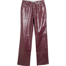 River Island Relaxed Straight Coated Jeans - Red