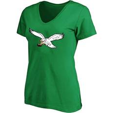 Women T-shirts Fanatics Women's Saquon Barkley Kelly Green Philadelphia Eagles Plus Name Number V-Neck T-Shirt Kelly Green 3X