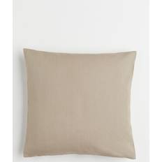 H&M i bomullscanvas - 40x40 Putetrekk Beige (40x40cm)