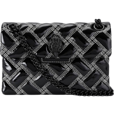 Kurt Geiger Kurt Geiger London Mini Drench Kensington Bag Black White Stitch Cross Body Purse (No Size)