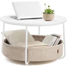 Vasagle with storage round center living room Coffee Table 29.5"