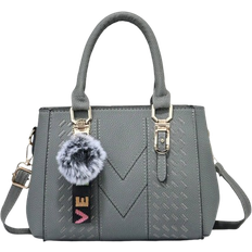 Shein New Shoulder Handbag With Fur Ball Pendant Casual Style Mothers Day Gift For Mom MustHave For Mom Perfect For Office College Work Business Commuting O