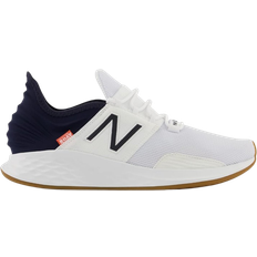 Mens new balance roav New Balance Men's Fresh Foam Roav V1 Running Shoe, White/Eclipse, Wide