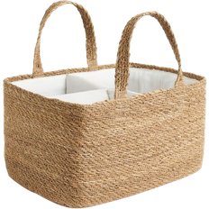 Baby Wickeltasche aus Seegras Weiß
