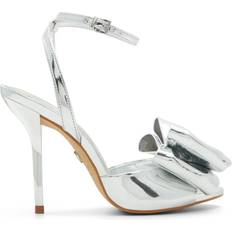 Aldo Silver Heeled Sandals Aldo Tinsletta Sandal - Silver Metallic