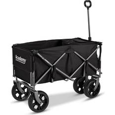 Utility Wagons Academy Sports & Outdoors XL Folding Wagon with Tailgate and Strap Black Collapsible Furniture