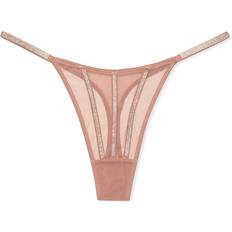 Mesh Panties Victoria's Secret Very Sexy Sheer Shine Thong Panty - Red