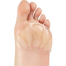 Indlæg Såler og indlæg Shein 2pcs Unisex Transparent Silicone Heel & Forefoot Cushion Pad For Comfy & Fashionable Shoe Insert