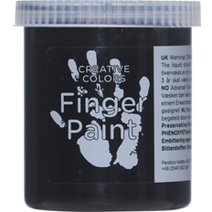 Svarta Fingerfärger Panduro Hobby Fingerfärg 80ml Svart