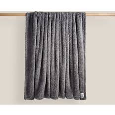 Dunelm Teddy Bear Throw Teddy Charcoal Blankets Grey (200x200cm)