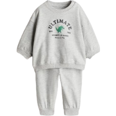 Baumwolle Tracksuits H&M 2-Piece Sweatsuit - Gray