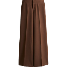 H&M Ladies Brown Wide tailored trousers