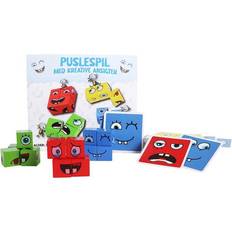 Stock Group Kreativt Ansigts Puslespil