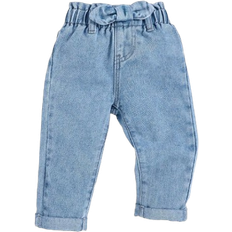 Shein Baby Girl Elastic Waist Denim Pants