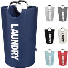 Dokehom 90L Large Laundry Basket Collapsible Dark Blue